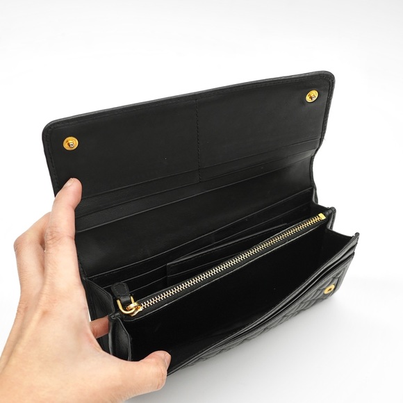 🍓PRADA NERO Quilted Wallet - Picture 7 of 12